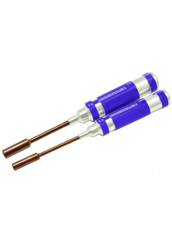 AM-150992 Arrowmax Purple Nut Driver Set 5.5 & 7.0 X 100MM - 2pc Set.