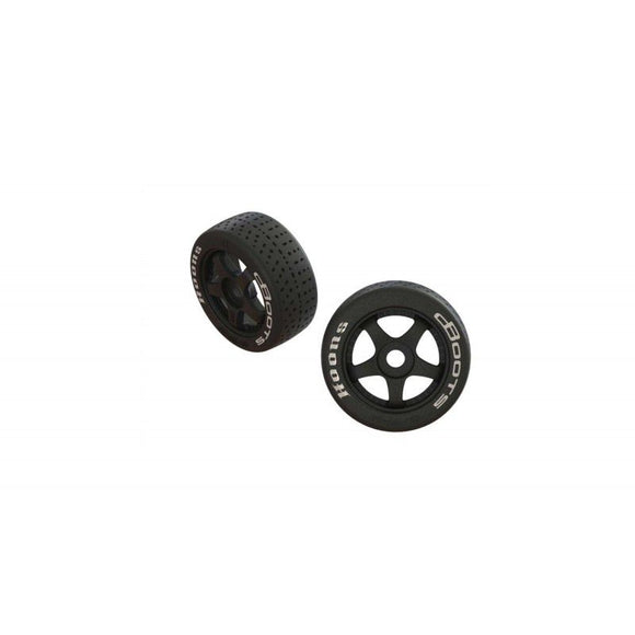 Dboots Hoons DBoots Hoons 42/100 2.9 Belted Tire White (Medium Compound) Pre Glued on 5-Spoke Wheel W/17mm Hex (2) Infraction by ARRMA