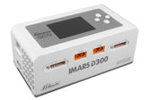 Gens Ace IMARS D300 G-Tech Series Smart Dual Lipo Charger 16A AC 300W DC 700W（White）