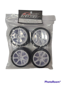 RUSH VR3 SevenSpoke 24X White High Precision Touring Tires