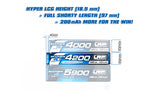 LRP HV Hyper LCG Modified Shorty GRAPHENE-4.1 4200mAh 7.6V LiPo 120C/60C