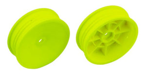 Team Associated 12mm Hex 2.2" "Slim" Front Buggy Wheels (Yellow)