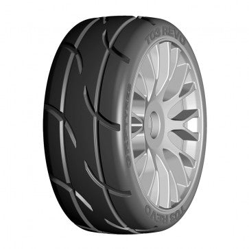 GRP 1/8 GT Rubber Tire Revo XM2 Silver