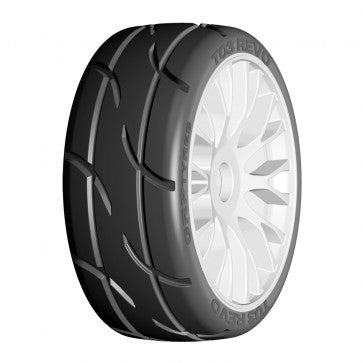 GRP 1/8 GT Rubber Tire Revo XM3 White