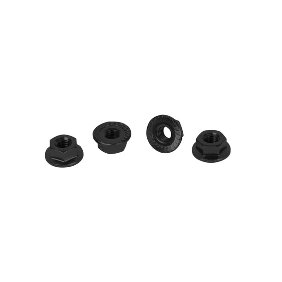 CR196 CORE RC - Serrated Alloy M4 Nuts - Black - pk4