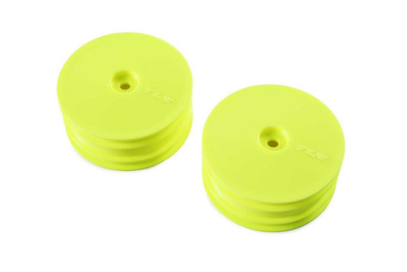 12mm Hex 1/10 4WD Front Buggy Wheels (Yellow) (2): 22X-4