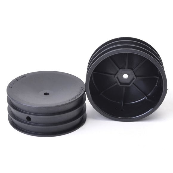 U4367 Wheel; Hex Front - Black - 2wd - pr