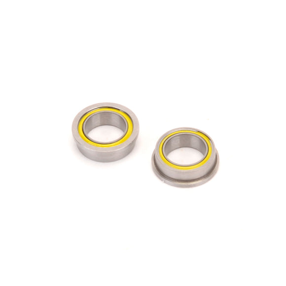 U4980 Ball Bearing - 1/4x3/8x1/8 Flanged Yellow - (pr)