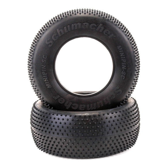 U6767 Short Course Tire - Mini Pin - Yellow