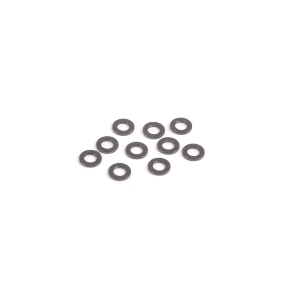 U7709 M3 Black Alloy Washers 0.75mm (pk10)